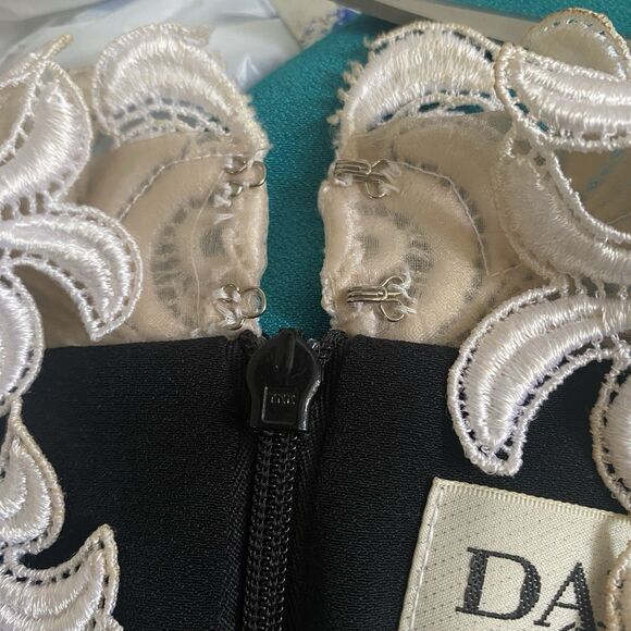 VTG Daymor Couture Black Lace Small 80s Evening Jacket Formal Statement Beaded - Picture 11 of 16